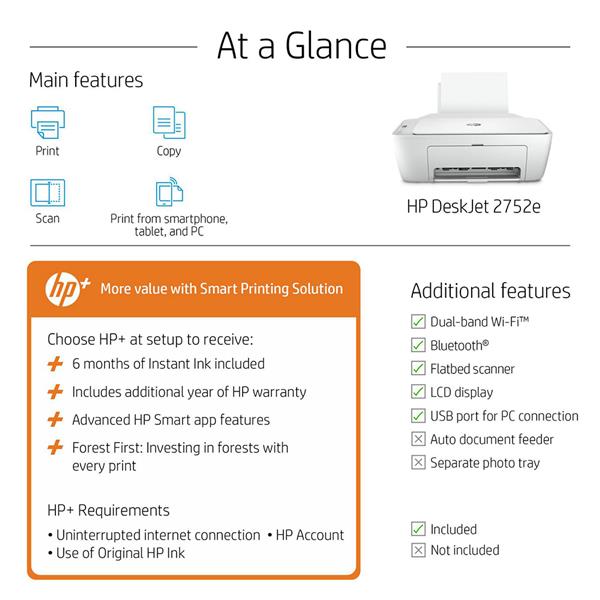 HP DeskJet 2752e ALL-IN-ONE COLOR Printer