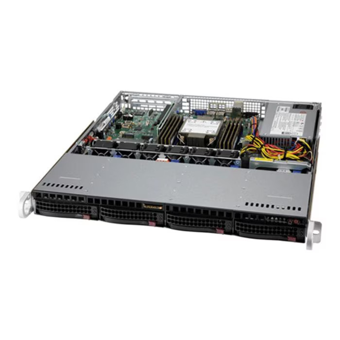 SUPERMICRO 1U Mainstream Super Server (X12SPO-F, CSE-813MF2TQC-505CB) Intel Xeon Gold 5317 12C/24T, 16GB DDR4-3200 2Rx8 RDIMM, 