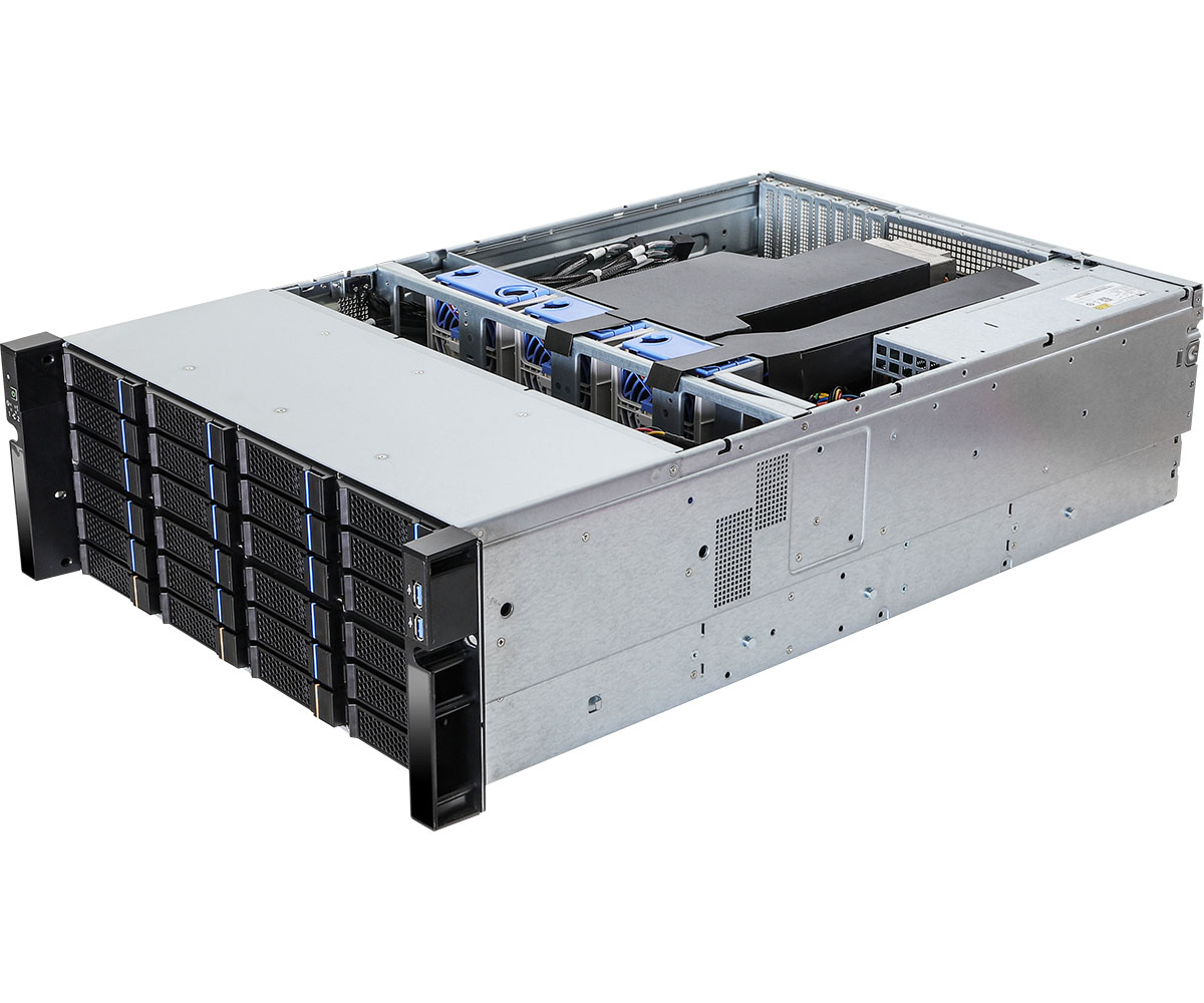 Serveur barebone ASROCK 4U à double processeur (4U36L6E-MILAN2/2T)
