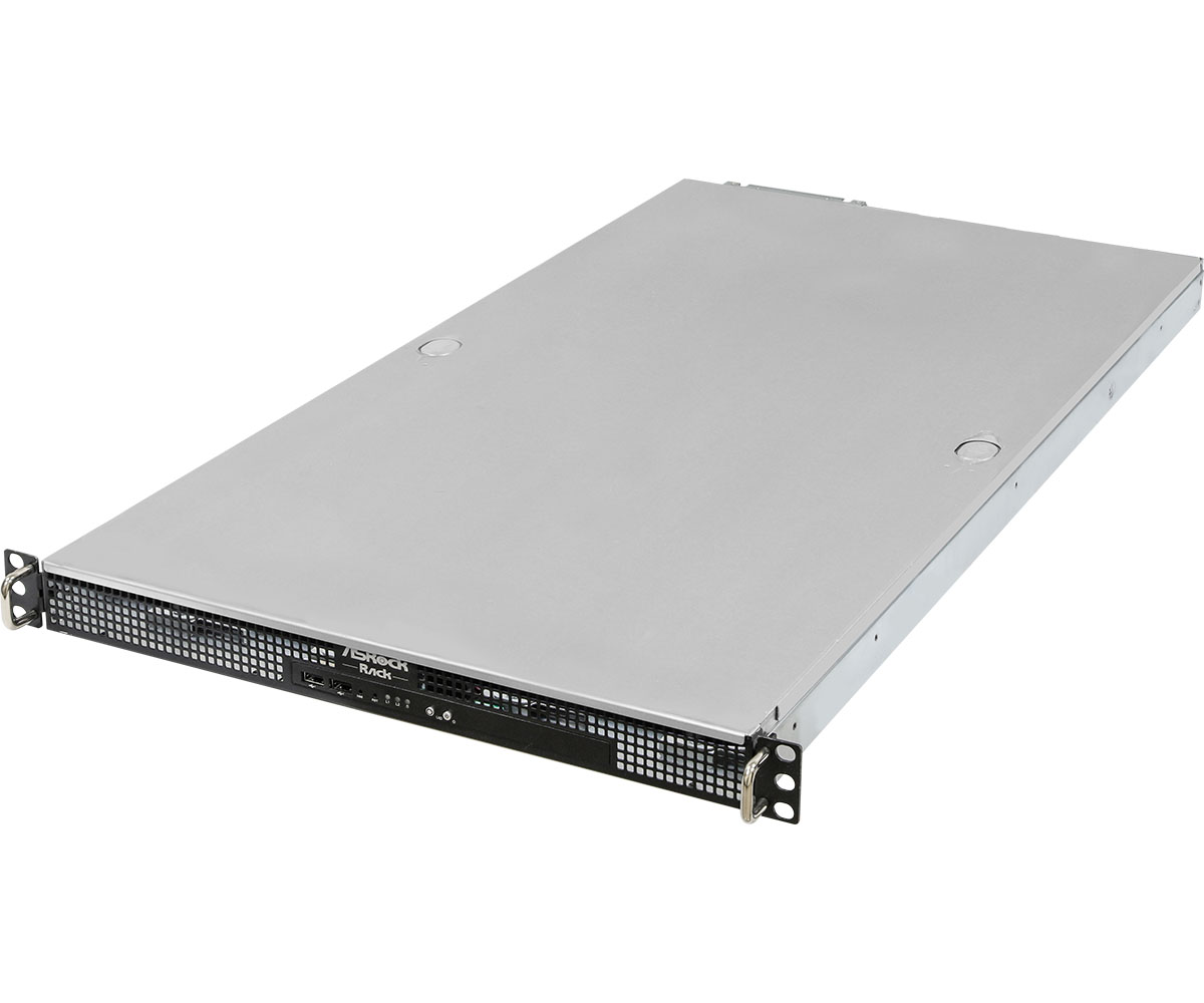 ASROCK 1U Barebone Server - (1U12L-C3758/4L RPSU)