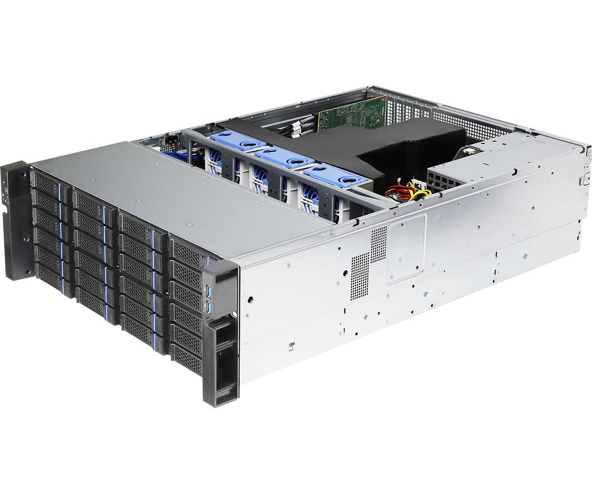 Serveur ASROCK 4U Barebone à double processeur (4U36L2S-C621)