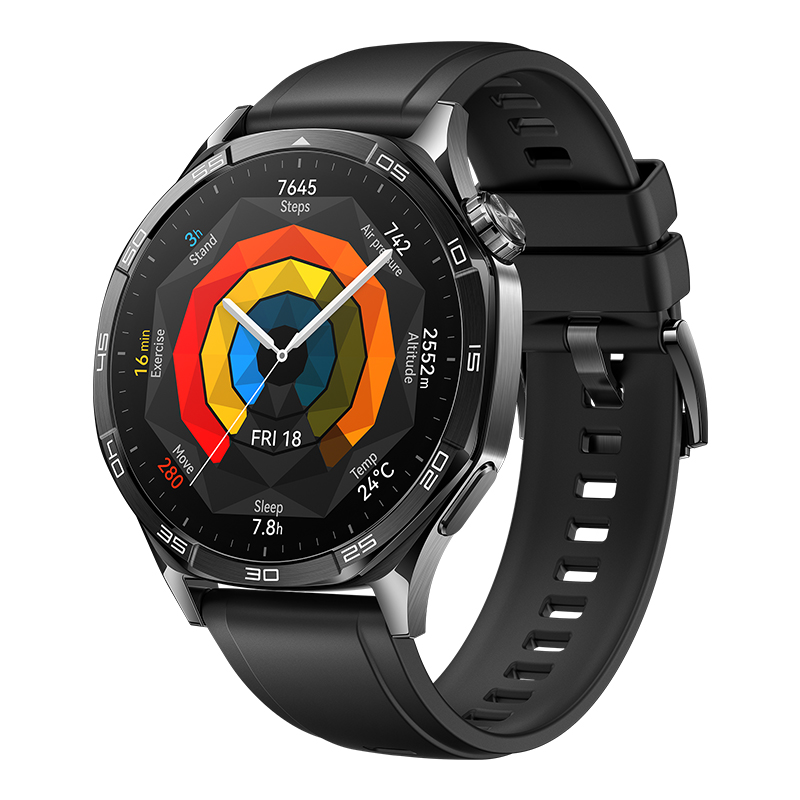 HUAWEI WATCH GT 5 46mm Black Fluoroelastomer Strap