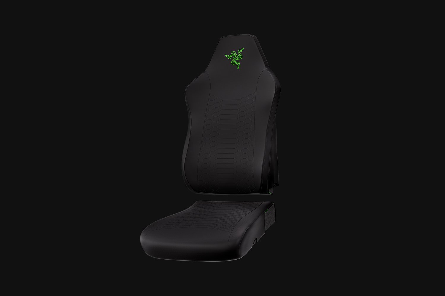 RAZER Gaming Chair Sleeve for Iskur V2 X, Black/ Green