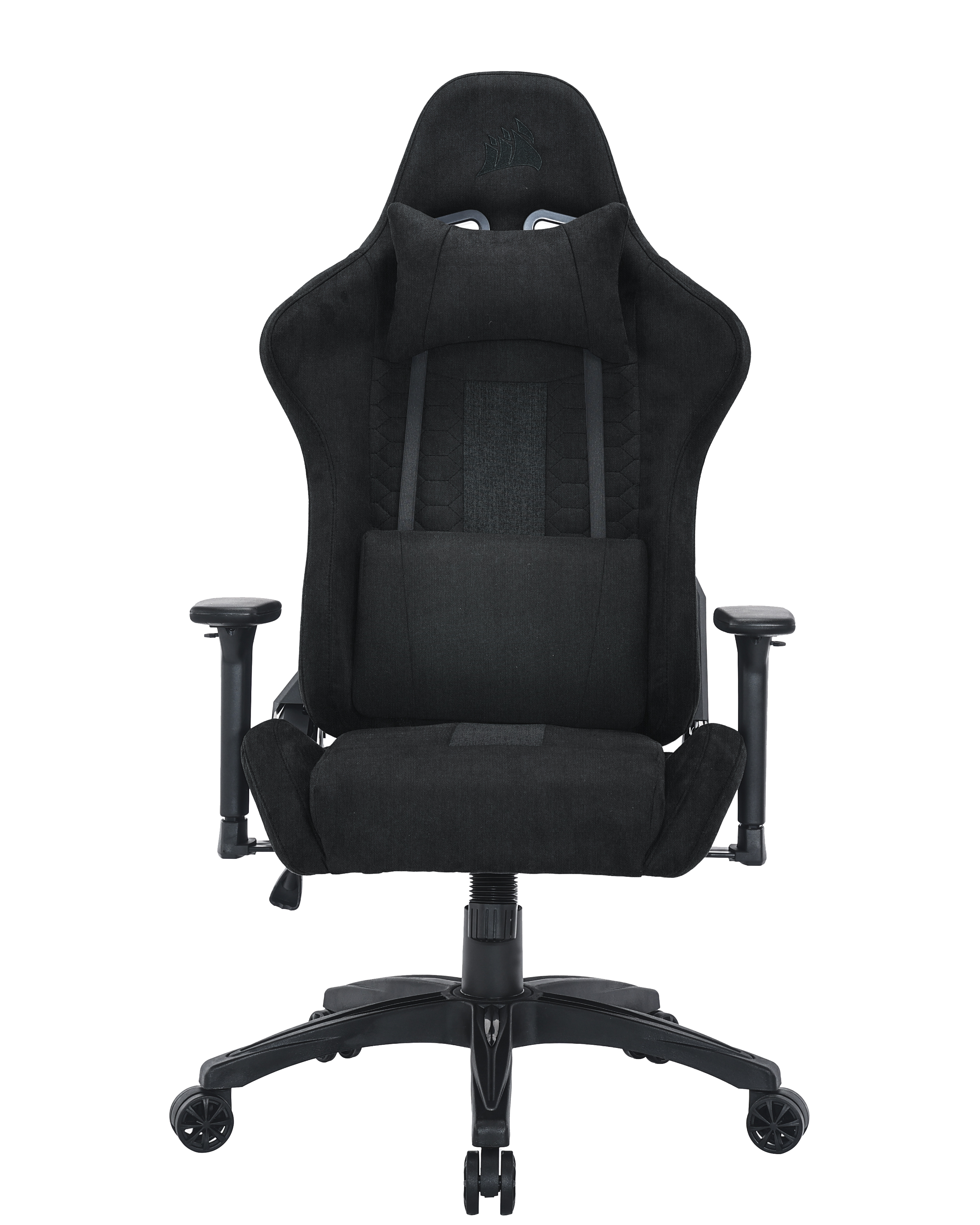 CORSAIR TC100 Fabric Gaming Chair, Relaxed Fit, Black(Open Box)