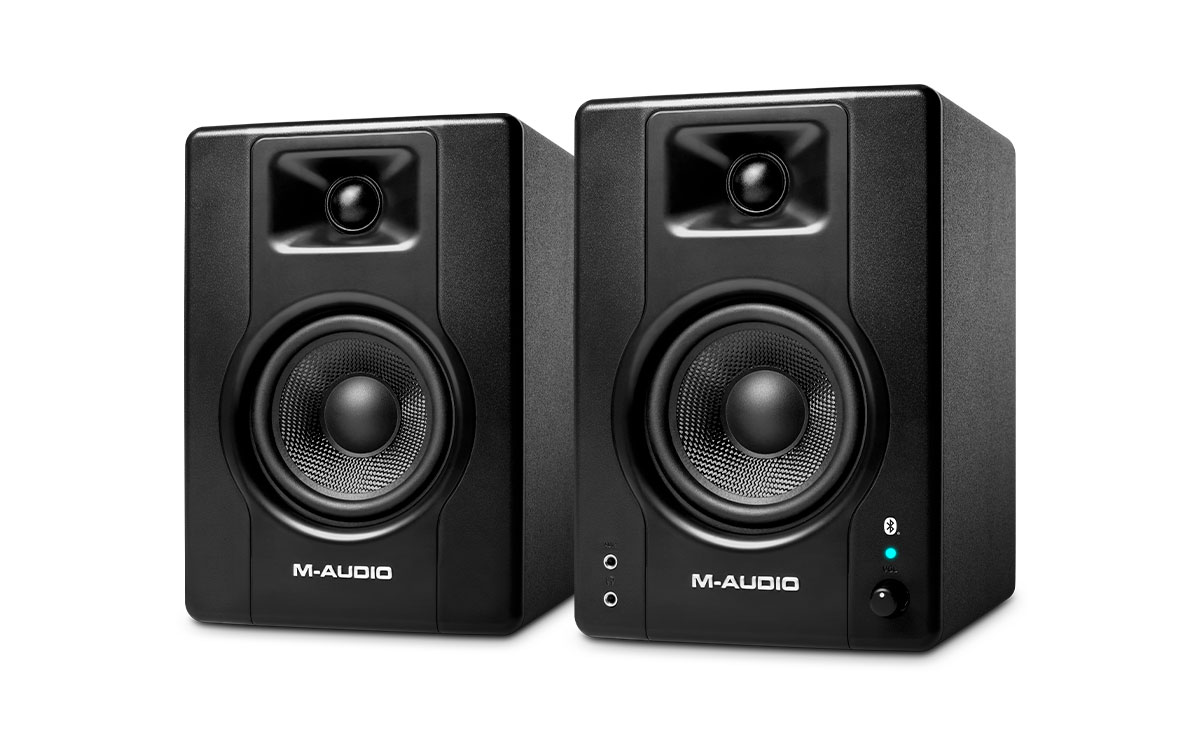 M-AUDIO BX4 BT 4.5” Black Kevlar Multimedia Reference Monitors, Black