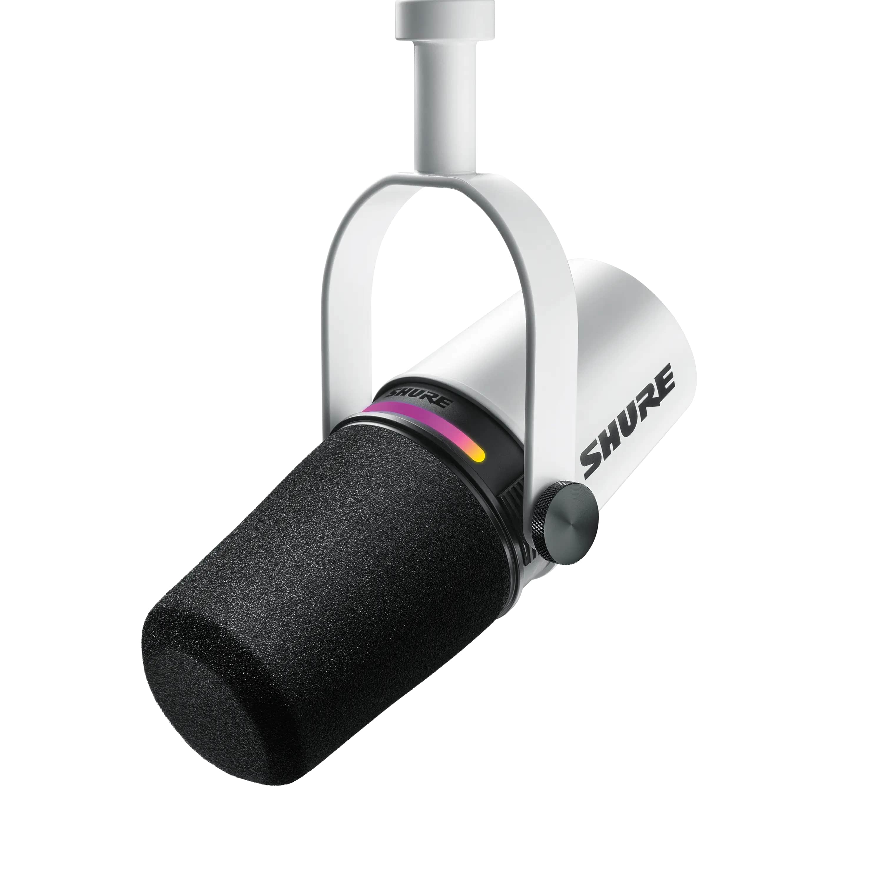 SHURE MV7+ Microphone pour Podcast, Blanc