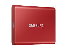 Samsung (T7) - Disque électronique externe de 500 Go rouge