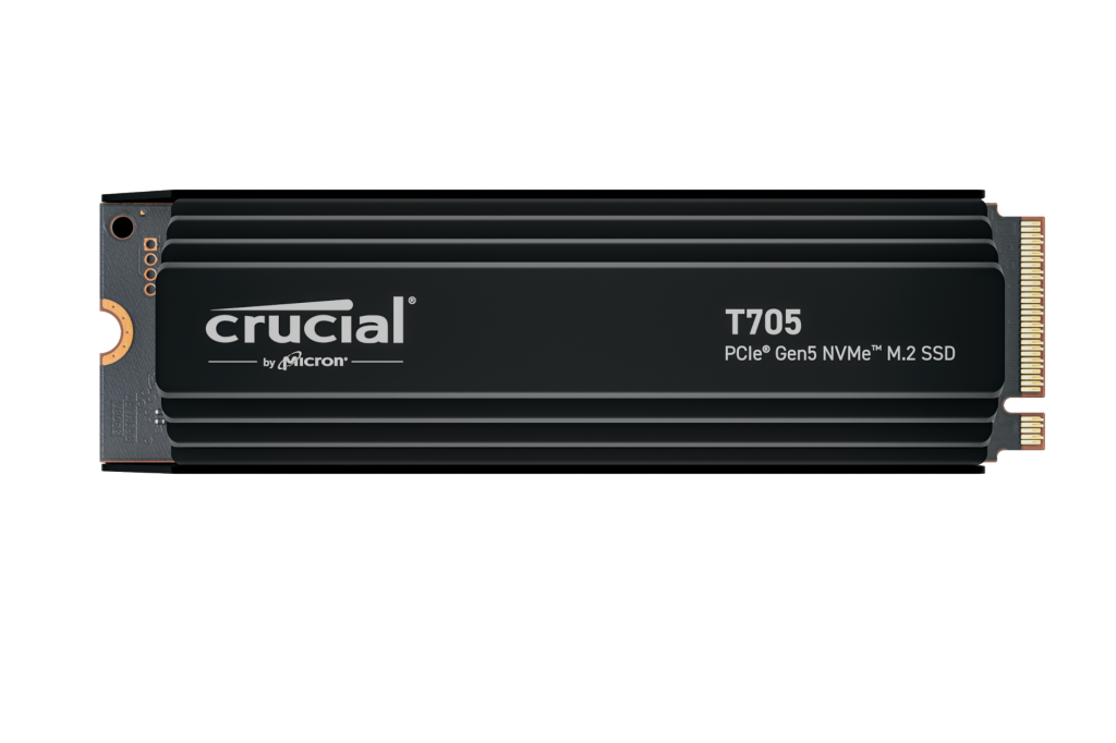 Crucial T705 1TB M.2 PCIe 5.0 NVMe with Heatsink SSD