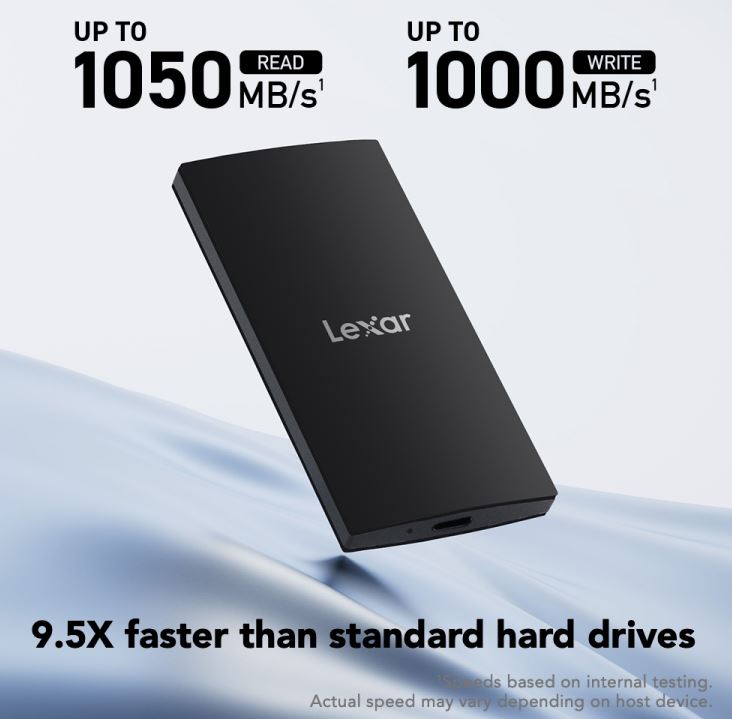 Lexar® SL300 1TB Portable Solid-State Drive