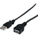 STARTECH USB 2.0 Extension Cable A to A - M/F (Black) - 3 ft. (USBEXTAA3BK)