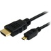 StarTech HDMI to Micro-HDMI Cable M/M - 6 ft.(HDMIADMM6)