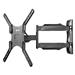 KANTO M300 Full Motion TV Mount (Black) for 26” to 55” TV, VESA compatible: 100 x 100 - 400 x 400, +10° to -2° tilt, 135° Swivel, 2" to 19.6' Extension, Max. Load 80lbs(Open Box)