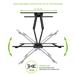 KANTO PDX650 Full Motion TV Mount for 37" - 75" TVs, VESA 100 x 100 - 600 x 400, extend almost 22” from the wall, swivel up to 80° in either direction, tilt up to 15° forward or 3° backward, max. load 125 lbs