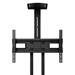 KANTO MTM65PL Mobile TV Mount, Rolling TV Carts with Adjustable Shelf for 37" - 65" TVs, VESA 100 x 100 - 600 x 400, place centre of TV between 44.1" and 60.2", max. load 80 lbs with safety tether