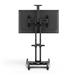 KANTO MTM65PL Mobile TV Mount, Rolling TV Carts with Adjustable Shelf for 37" - 65" TVs, VESA 100 x 100 - 600 x 400, place centre of TV between 44.1" and 60.2", max. load 80 lbs with safety tether