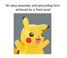 BANDAI Hobby Pokémon Model Kit QUICK !!! 1 PIKACHU  | Kit d'assemblage simple | Pas d'outils | Pas de peinture | S'ajuste et s'enclenche à la main !  (Kit de figurines Pokemon)