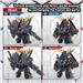 BANDAI SD Cross Silhouette Unicorn Gundam 02 Banshee Destroy Mode & Banshee Norn Parts Set "Gundam UC" Model kit