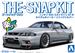 Aoshima 1/32 SNAP KIT #15-SP4 Nissan R33 Skyline GT-R Custom Wheel (Sonic Silver) Model Kit | No Glue Needed | Snap by Hand