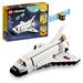 LEGO Creator 3 in 1 Space Shuttle Stocking Stuffer for Kids, Creative Gift Idea for Boys and Girls Ages 6+, Build and Rebuild this Space Shuttle Toy into an Astronaut Figure or a Spaceship, 31134