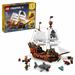 LEGO Creator 3 in 1 Pirate Ship Building Set, Kids can Rebuild the Pirate Ship into an Inn or Skull Island, Features 4 Minifigures and Shark Toy, Makes a Great Gift for Kids Ages 9+ Years Old, 31109