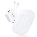 Choetech 15W Airpods / Phone Wireless Fast Charger | 15W Adapter | 1M Cable | White