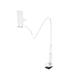 HOCO Tablet Lazy Stand, Flexible Long Arms Clip Mount, White