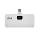 iCAN 5000mAh Built-in Type-C PD 20W Portable Power Bank with Kickstand & 30cm Cable, White(Open Box)