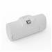 iCAN 5000mAh Built-in Lightening PD 18W Portable Power Bank with Kickstand & 30cm Cable, White