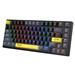 Onikuma G52 Wired Mechanical Gaming Keyboard with RGB Backlighting,Hot Swappable Brown Switch