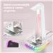 ONIKUMA ST2 RGB Gaming Headphone Stand with 3 USB and 3.5mm AUX Ports-White
