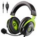 EKSA E900 PC Gaming Headset - Wired Headphones with Detachable Noise Canceling Microphone, Stereo Sound, Gaming Headphones for PS4, PS5, Xbox One, Laptop (E900, Green)(Open Box)