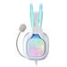 Onikuma X22-WH Gaming Headset With Microphone 3.5 mm, RGB Wired Headset For PC, XBOX, PS4