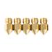 0.4mm Nozzle Kit, Nozzle_D6×d0.4×H13_brass_5PCS, Ender-3 V2/Ender-5 Pro/Ender-5 plus/Ender-6/Ender-3/Ender-3 Pro/Sermoon D1_/Ender-3 Max