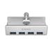 ORICO 4-Port USB 3.0 Monitor-Edge and Desk-Edge Clip-Type Hub with 150cm A to A Cable I Aluminum Alloy