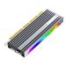 Maiwo KT058 RGB Design PCIe x16 to NVMe SSD Expansion Converter with Aluminum Alloy Radiator and Blue Breathing Lamp