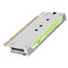 Maiwo KT058 RGB Design PCIe x16 to NVMe SSD Expansion Converter with Aluminum Alloy Radiator and Blue Breathing Lamp