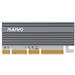 Maiwo KT058 RGB Design PCIe x16 to NVMe SSD Expansion Converter with Aluminum Alloy Radiator and Blue Breathing Lamp