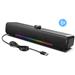 Onikuma L16-BK Computer Speakers, Bluetooth Gaming Sound Bars with RGB Light(Open Box)