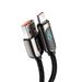 Baseus Display Fast Charging Data Cable USB A to Type-C 5A 1m Black