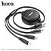 HOCO 3-in-1 double-pull charging cable (iP+Micro+Type-C)