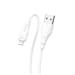 Borofone "BX18 Optimal" charging data cable for iP, 2m (6.6ft), White(Open Box)