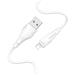 Borofone "BX18 Optimal" charging data cable for iP, 2m (6.6ft), White(Open Box)