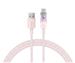 Baseus Explorer Series Fast Charging Cable with Smart Temperature Control USB to Type-C 100W, 1m (3.3ft), Pink