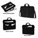 KINGSLONG 15.6" Laptop Briefcase, Bubble Soft Case, Black