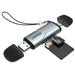 Unitek R1010A USB A/C to Micro SD/SD Multi-In-One Card Reader, Space Grey