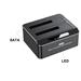 iCAN RSH-DS01 USB 3.0 Dual Bay SATA Hard Drive Dock for 2.5" and 3.5" SSD/HDD