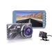 iCan Dual Dashcam, 1080p Full HD Front, Rear Camera included & 4.0" IPS Display | 170° Wide Angle (Front), G-sensor, Loop Recording, Motion Detection, Parking Monitor, WDR(Open Box)