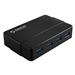 Orico H4928-U3-V1-BK 4-Port USB 3.0 SuperSpeed Hub with 12V 2A Power Adapter, Dual Mode Power Supply