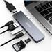 Choetech 7-in-2 USB-C 100W Multi-function Docking Station for MacBook Pro & MacBook Air | HDMI 4K@30HZ, Thunderbolt, 2*USB3.0, USB-C, Card Reader | M14(Open Box)