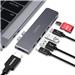 Choetech 7-in-2 USB-C 100W Multi-function Docking Station for MacBook Pro & MacBook Air | HDMI 4K@30HZ, Thunderbolt, 2*USB3.0, USB-C, Card Reader | M14(Open Box)